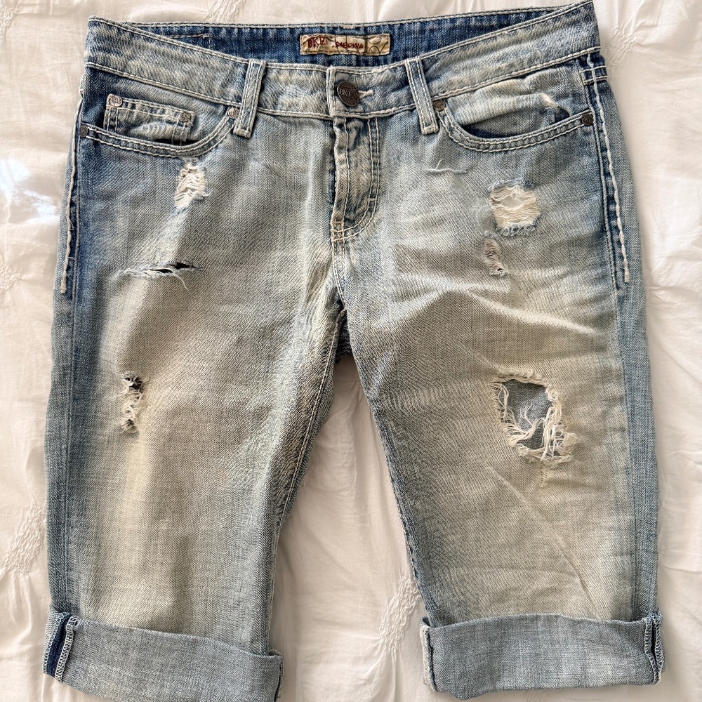 Y2K BKE distressed Sabrina bermuda shorts 26